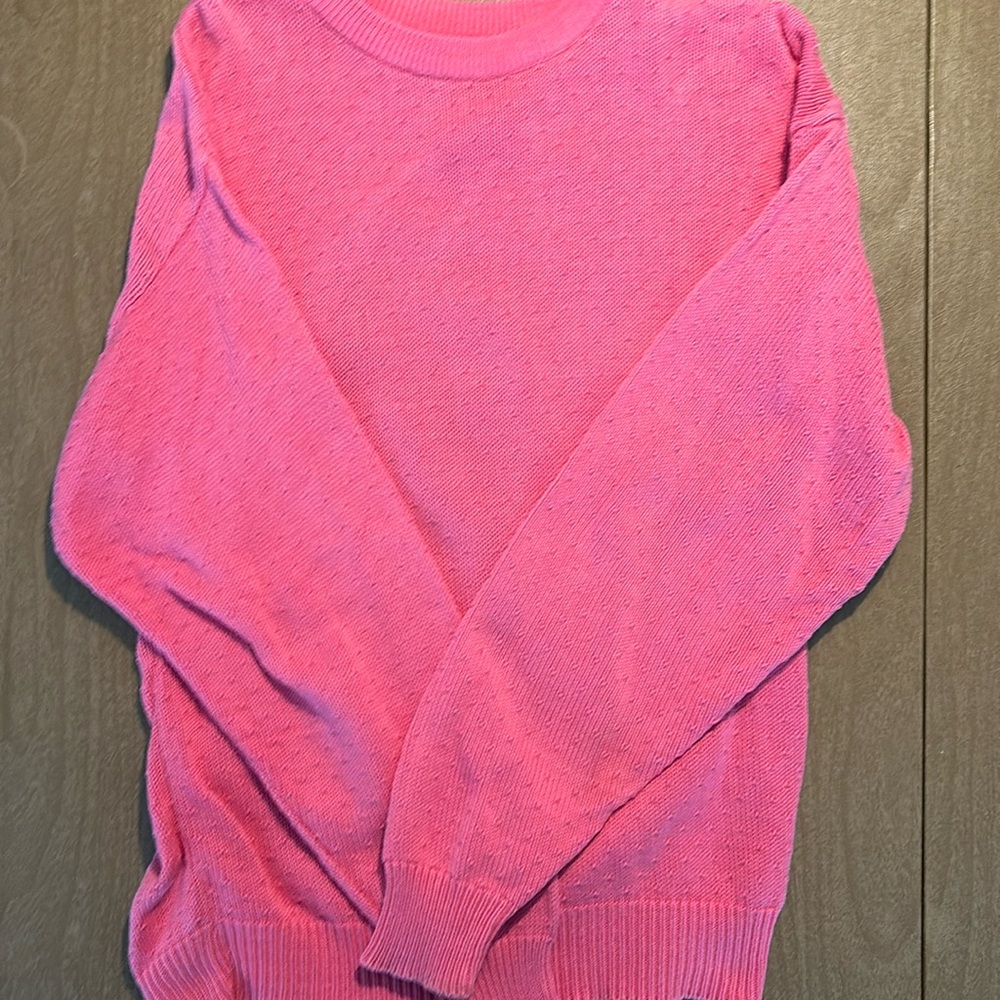 Talbots pink long sleeve sweater.